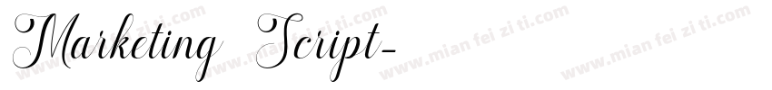 Marketing Script字体转换